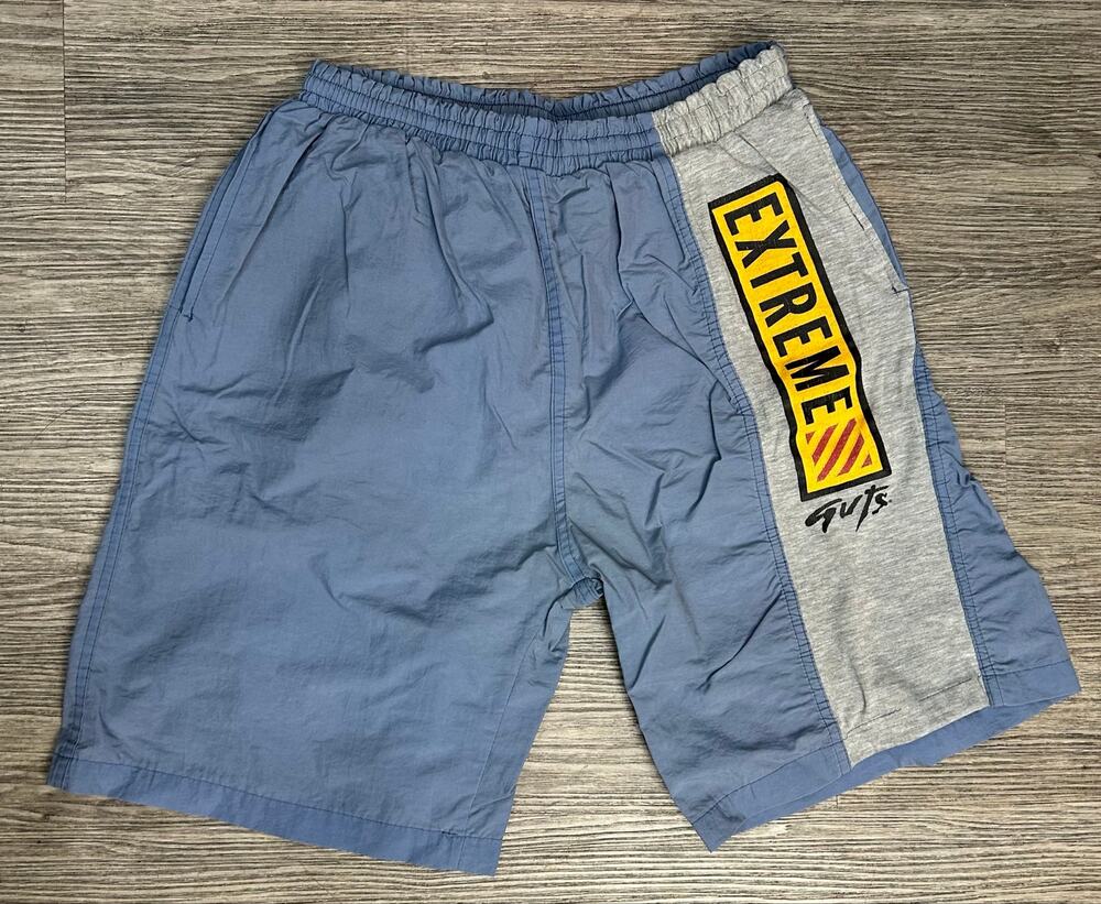 Vintage Nickelodion GUTS Extreme Shorts Nylon/Cotton Athletic Y2K 90s Size L